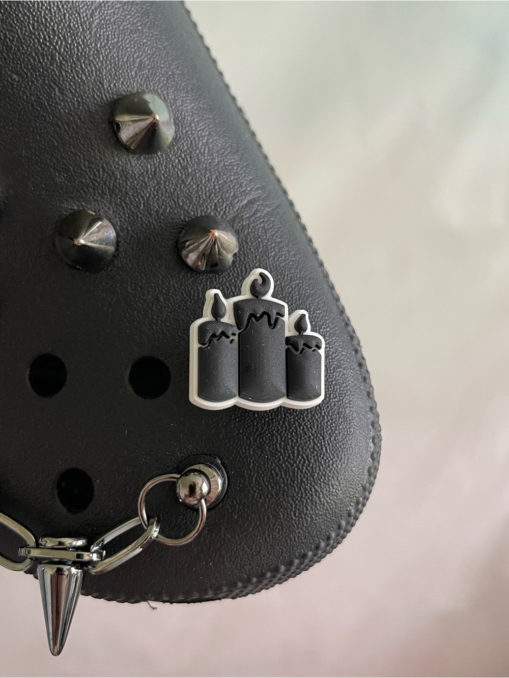 Black Candle Crocs Jibbitz Charm